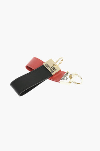LOVE Set of 2 Keychain with Leather Pendant