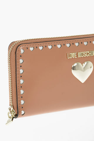 LOVE Silver Heart Faux Leather Wallet