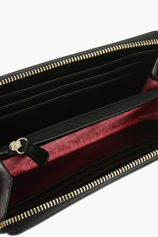 LOVE Quilted Faux Leather Wallet with Golden Heart Detail 