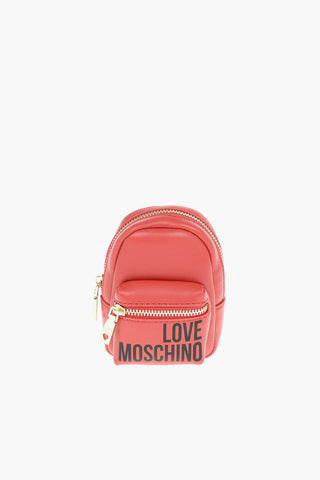 LOVE Faux Leather  Backpack Shape Charm for Bag