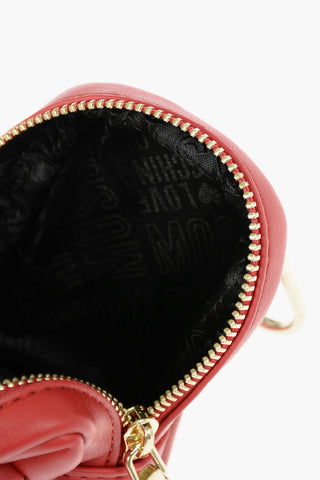 LOVE Faux Leather  Backpack Shape Charm for Bag