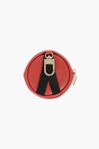 LOVE Charm Per Borse Rotondo in Ecopelle con Moschettone