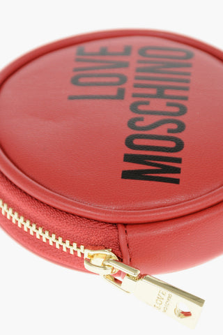 LOVE Charm Per Borse Rotondo in Ecopelle con Moschettone