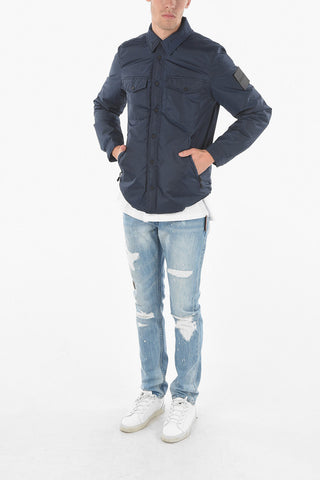 Button Closure Utility Coach Jacket