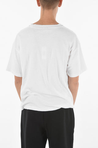 T-shirt Girocollo In Reverse Jersey Garzato