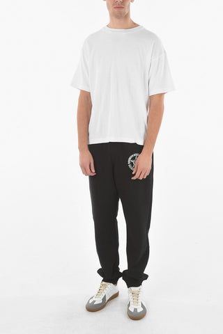 T-shirt Girocollo In Reverse Jersey Garzato