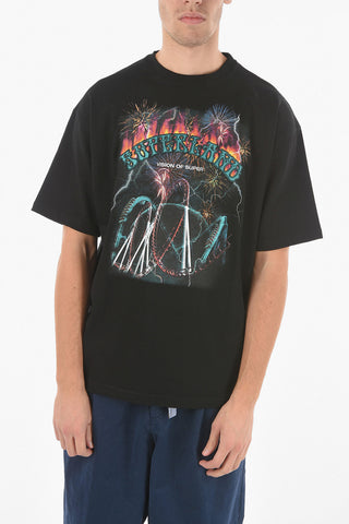 T-shirt Girocollo Stampata SUPERLAND Con Ricamo
