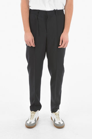 Wool Pants With Drawstring