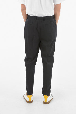 Wool Pants With Drawstring