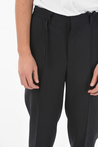 Wool Pants With Drawstring