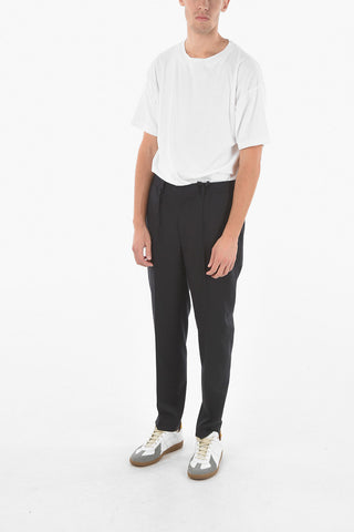 Wool Pants With Drawstring
