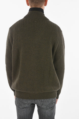 Shawl Neck Wool and Cashmere Cardigan