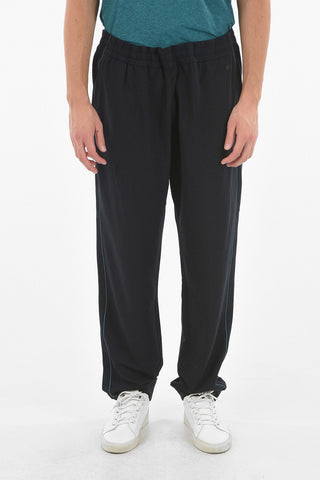 ZZEGNA 2 Pocket Elastic Waistband Sweatpants