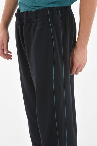 ZZEGNA 2 Pocket Elastic Waistband Sweatpants