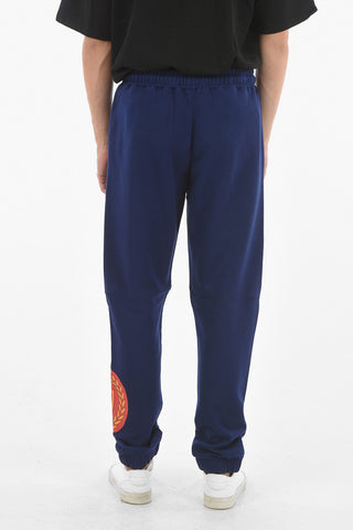 Fleece Pants With Maxi logo Print 