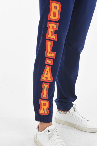 Fleece Pants With Maxi logo Print 