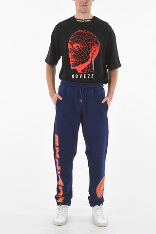 Fleece Pants With Maxi logo Print 