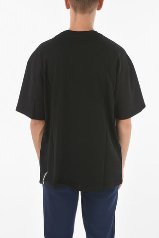 T-shirt Stampata NOVE 25 Girocollo Con Logo Ricamato