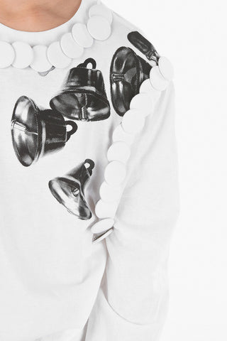 SILVER BELLS T-shirt A Maniche Lunghe Con Stampa E Spille