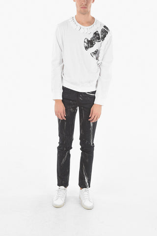 SILVER BELLS T-shirt A Maniche Lunghe Con Stampa E Spille