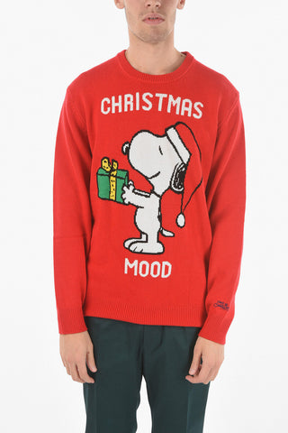 Maglione Girocollo CHIRSTMAS MOOD In Misto Lana