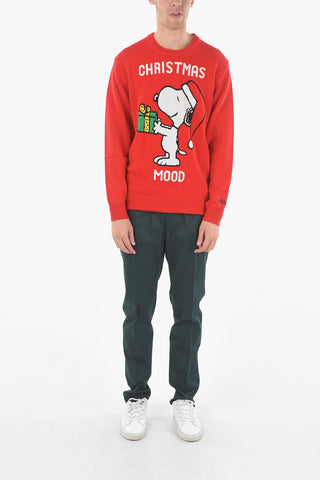 Maglione Girocollo CHIRSTMAS MOOD In Misto Lana