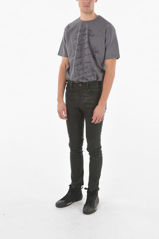 Slim Fit % Pockets Leather Pants