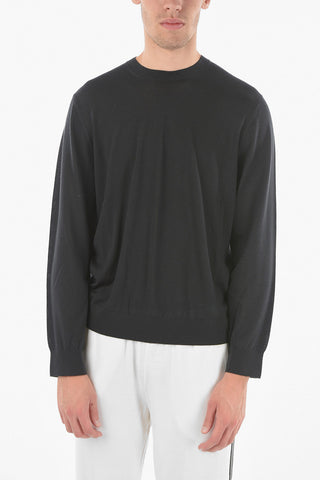 ZZEGNA Long-Sleeved Crew Neck Wool Sweater