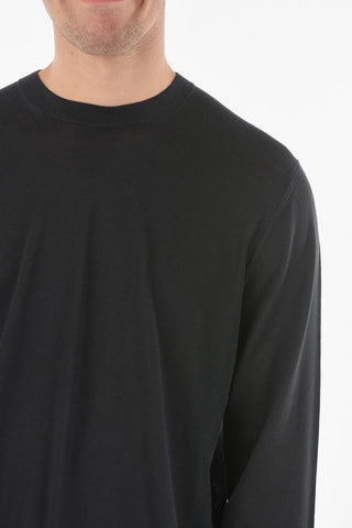 ZZEGNA Long-Sleeved Crew Neck Wool Sweater
