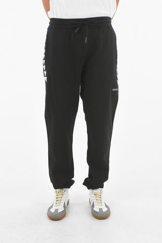 Baumwoll-Fleece-Joggers ALL OVER FOLK