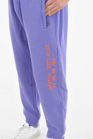 Zipped Pockets WITH LOVE Printed Joggers