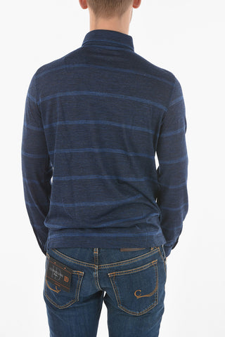 Long-sleeved Balanced Stripe Polo