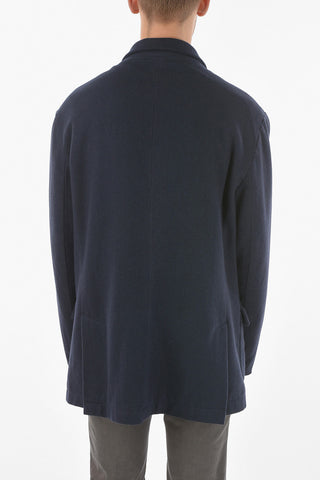 Cappotto In Misto Lana Con Tasche Ad Aletta