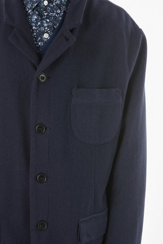 Cappotto In Misto Lana Con Tasche Ad Aletta