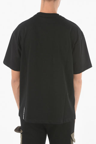 T-shirt Girocollo Stampata SUPERLAND Con Ricamo