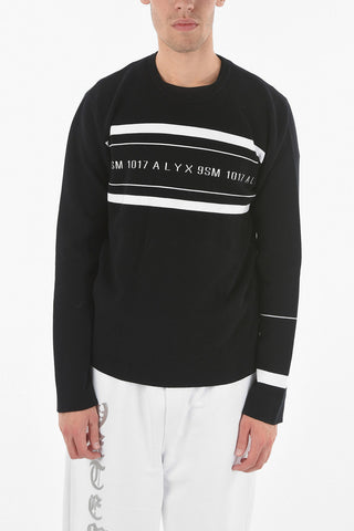 Crewneck Sweater With Printed Logo