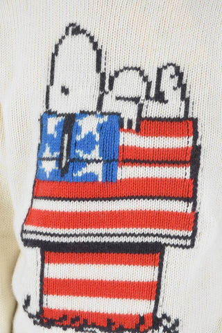 Wool Blend SNOOPY Crewneck Jumper