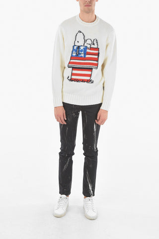 Wool Blend SNOOPY Crewneck Jumper