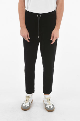 Velour Jogger with Contrasting Side Trimmings