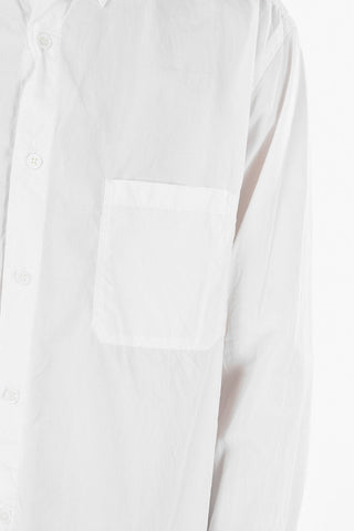 PUOR HOMME Camicia Lunga in Poplin di Cotone con Taschino