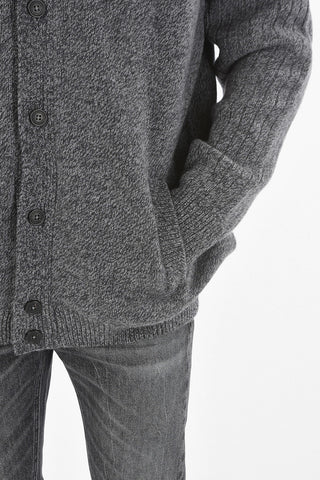 Shawl Neck Wool and Cashmere Cardigan
