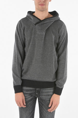 ID Crossneck Wool Blend Hooded Sweater