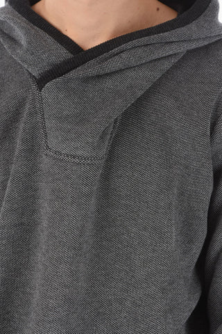 ID Crossneck Wool Blend Hooded Sweater