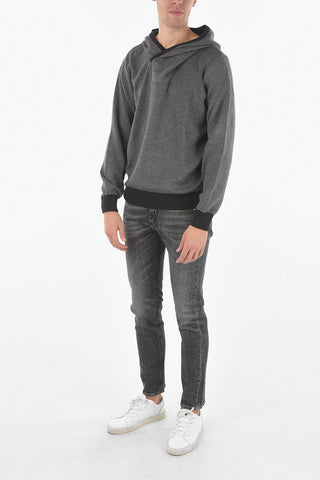 ID Crossneck Wool Blend Hooded Sweater