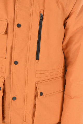 Hooded Utility Jacket With Drawstring