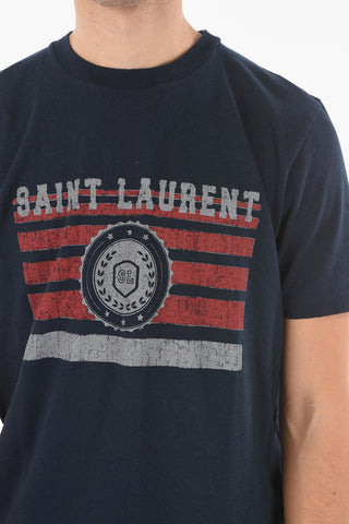 Crewneck Logo Print Short Sleeved T-shirt