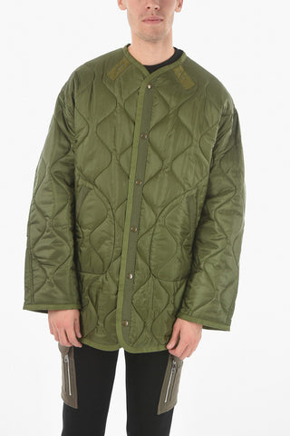 JUNYA WATANABE Parka Trapuntato in Nylon con Stampa