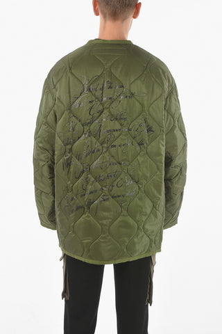 JUNYA WATANABE Nylon Quilted Parka with Print