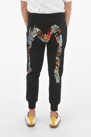 Maxi Print Embroidered Joggers