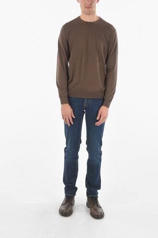 Crew Neck Cotton Sweater